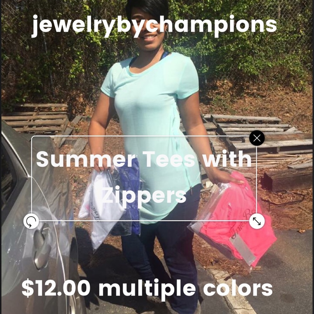 Summer Tees with Zippers