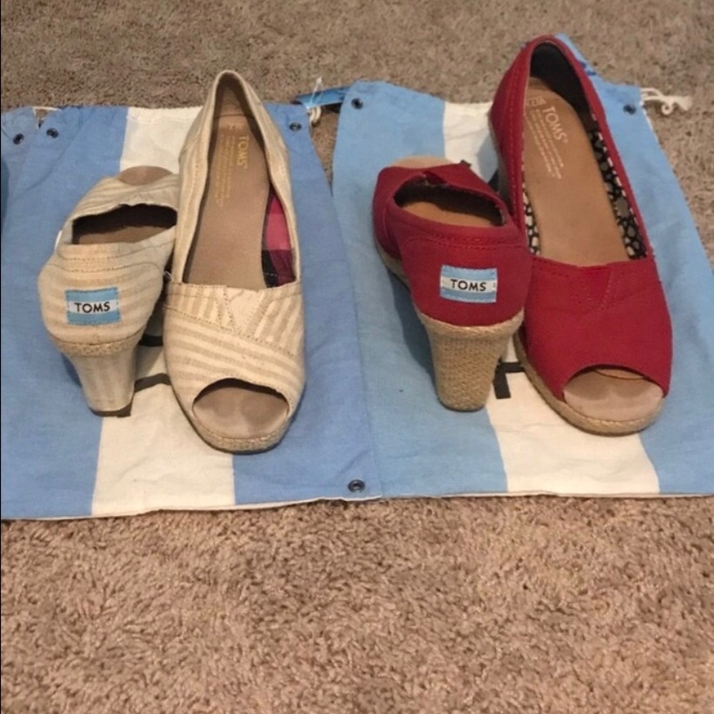 ❌❌SOLD Toms Wedges BUNDLE❌❌