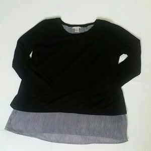 H&M Striped Underlay Sweater