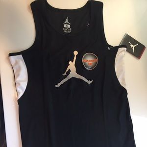 Boys Nike Jordan Black Racerback Tank Top YXL