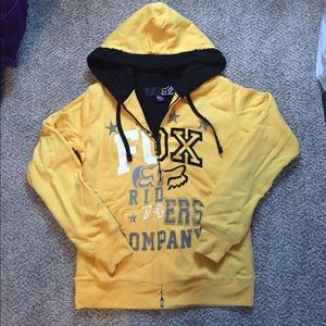 Fox zip up sweatshirt