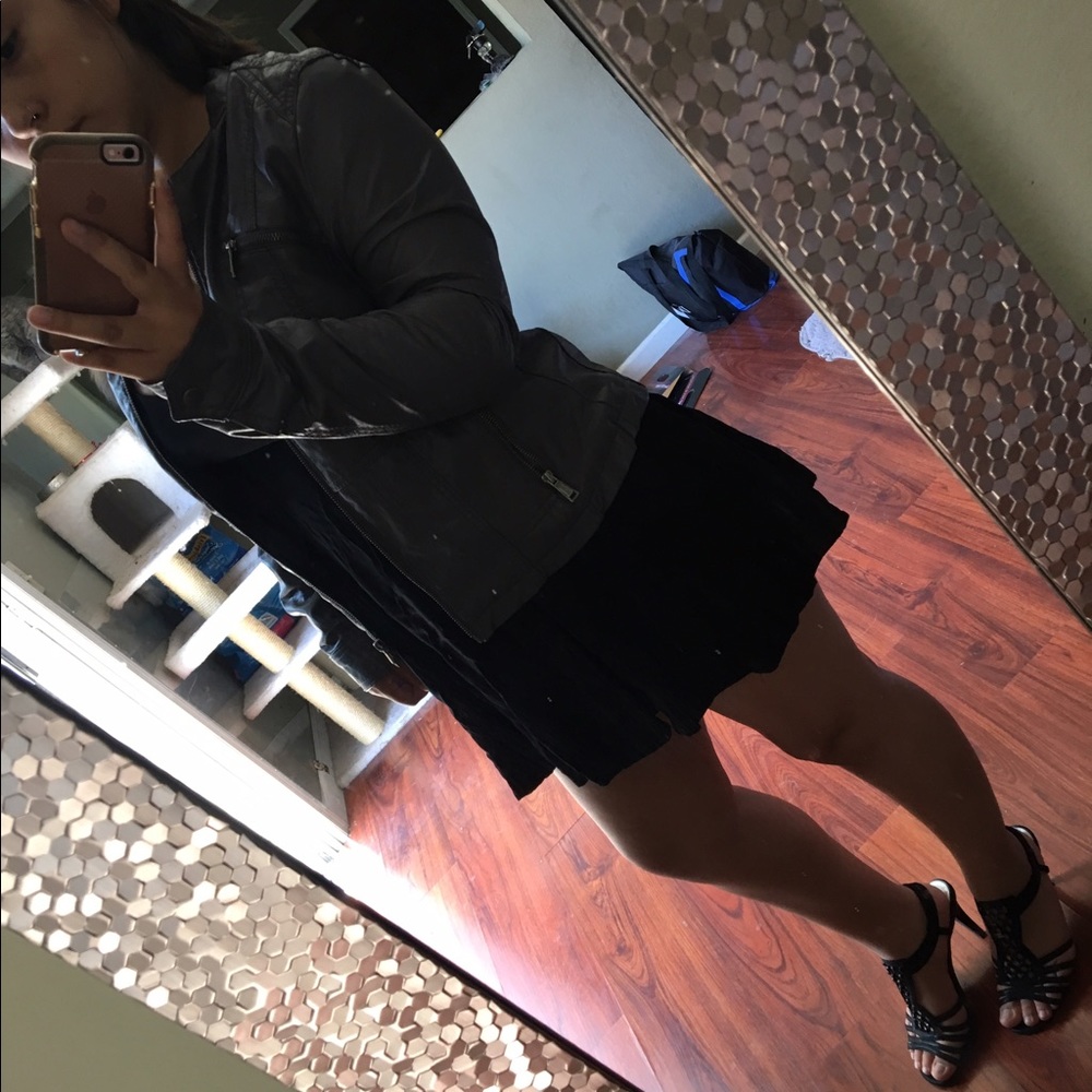 Faux leather jacket