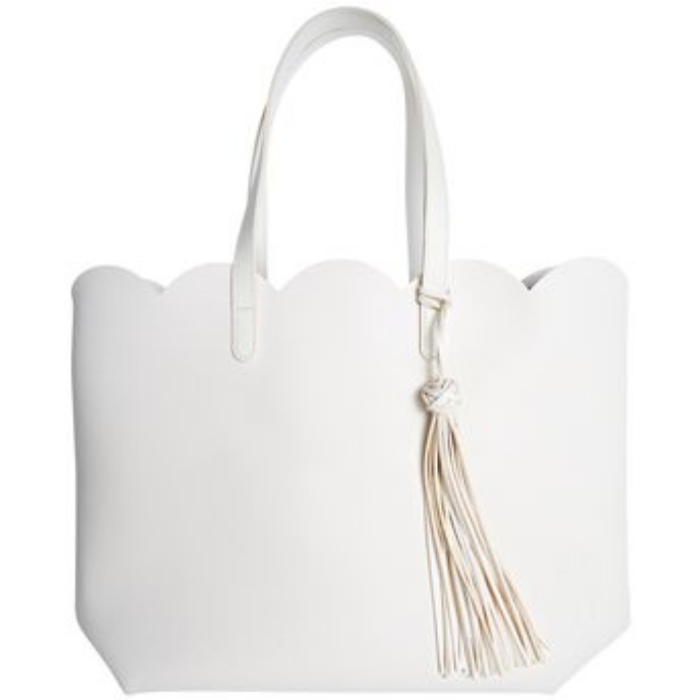 Spring Petal Faux Leather Tote