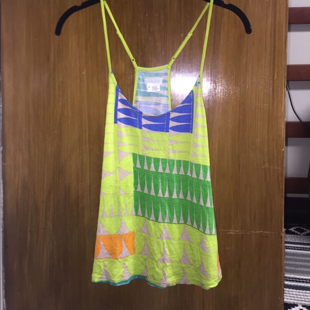 Tank top with various colors