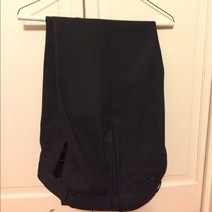 Black houndstooth men's dress pants