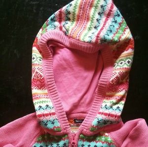 GapKids girl's zip up hoodie sweater- size L (10)