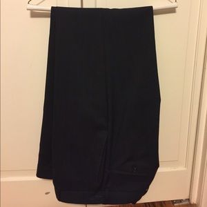 Black pinstripe dress pants