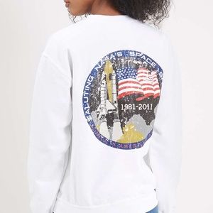 topshop vintage looking NASA pullover sweatshirt
