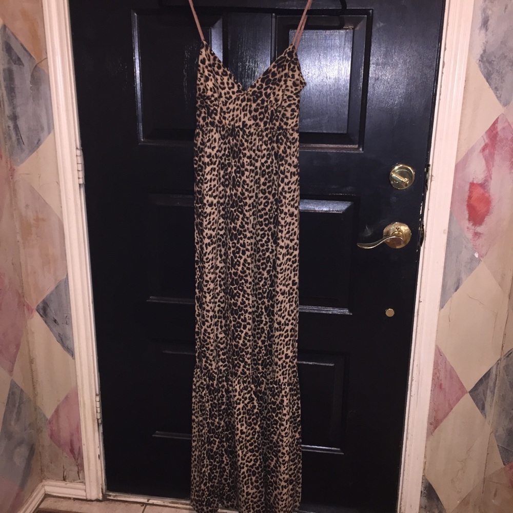 Leopard Print Maxi Dress