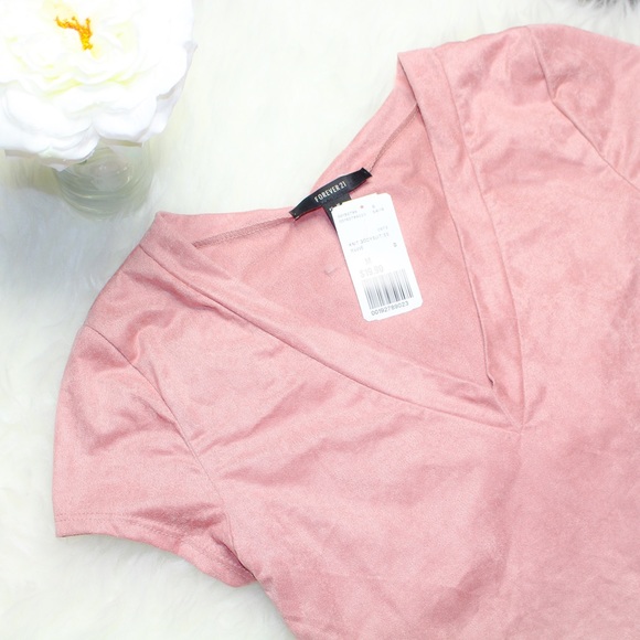 Forever 21 Tops - | new | Faux suede bodysuit