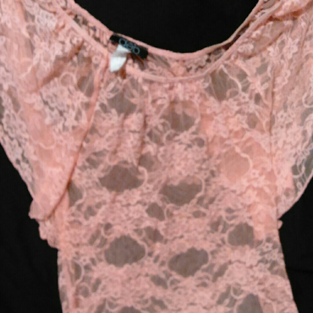 Lace cover up top