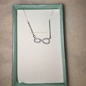Sterling silver infinity necklace