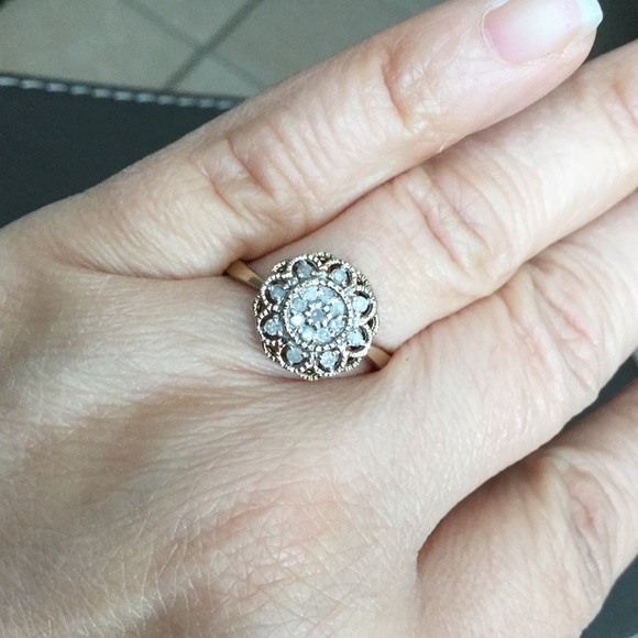 Diamond gold ring - Picture 7 of 8