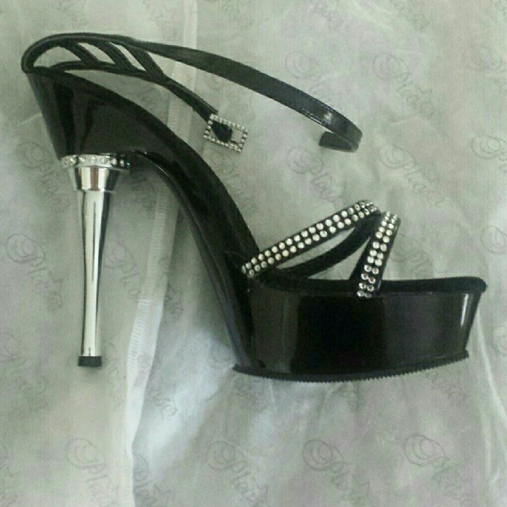 Pleaser heels w/ rhinestones