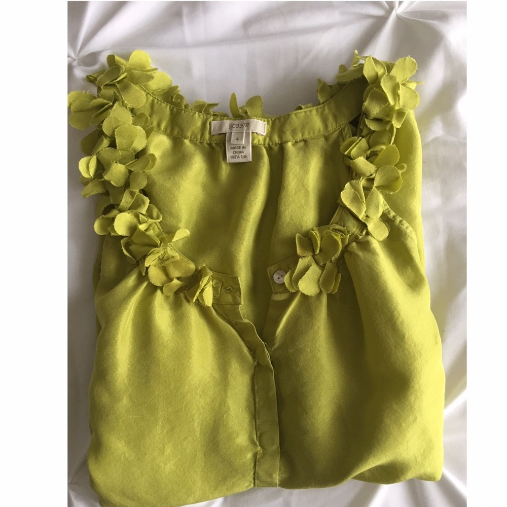 J. Crew ruffle collar blouse
