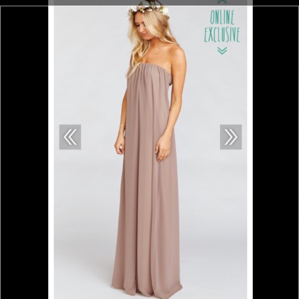 ISO Show me your MuMu dune chiffon dress (XS or S)