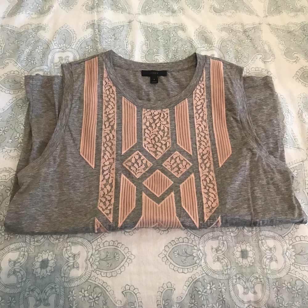 J. Crew lace detail "muscle tank" size SM