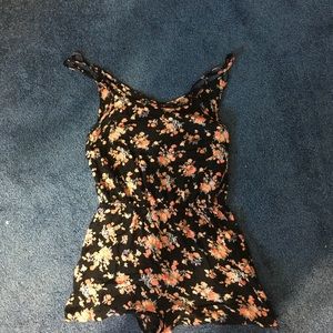 Flower Print Romper