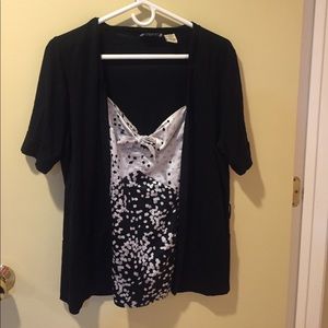One piece top short sleeves