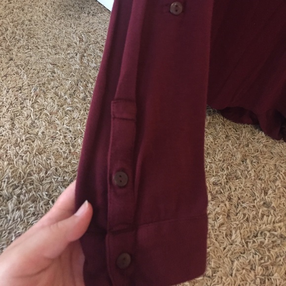 Maroon long sleeve shirt - Picture 3 of 4