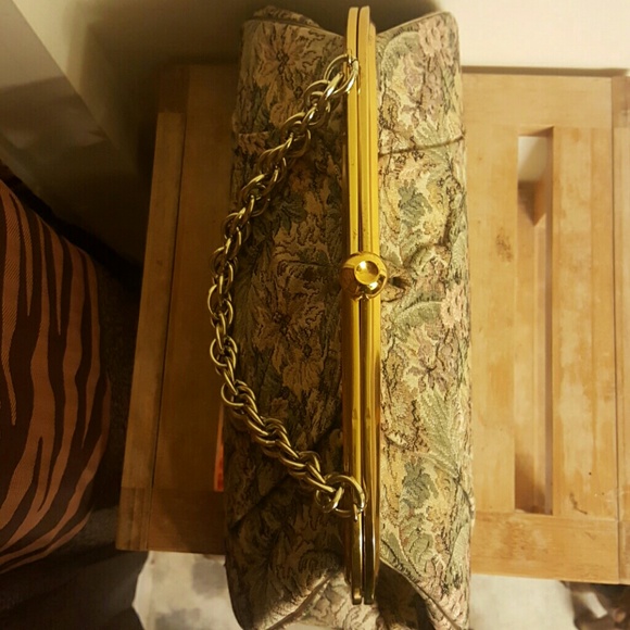 Vintage Verdi Chain Link Floral Purse - Picture 2 of 4