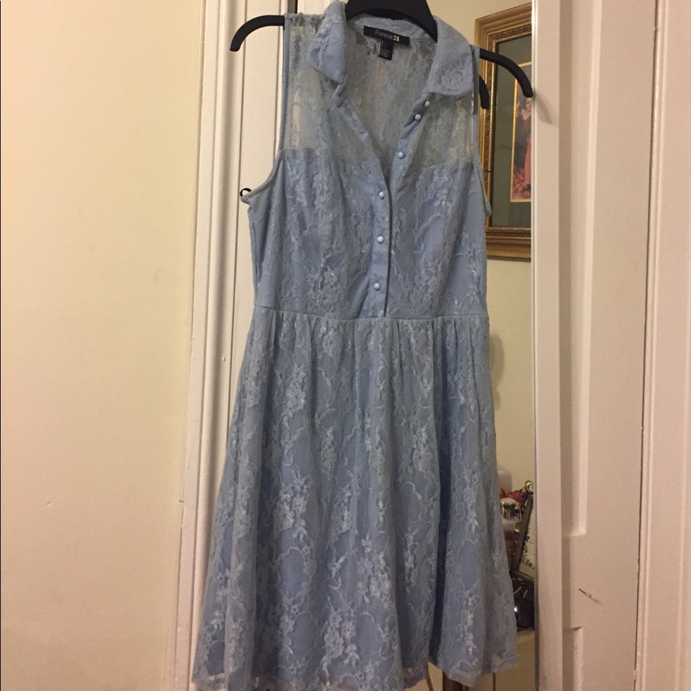 Baby blue dress