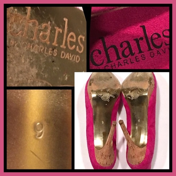 🎉🎉HP 5/30/17🎉🎉CHARLES DAVID 💝 Pink Suede 9 - Picture 8 of 8