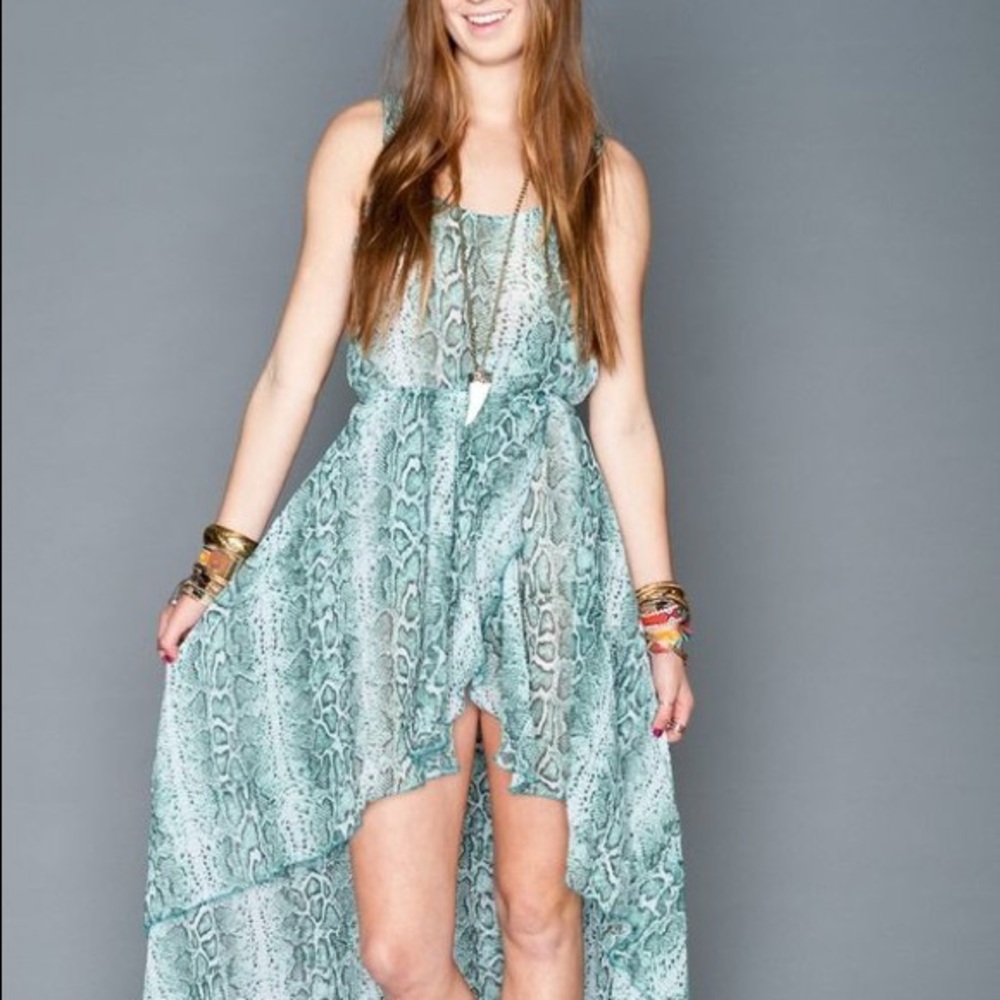 Show Me Your Mumu Phython High-Low Dress