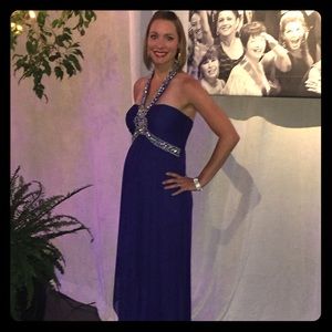Women's navy formal dress