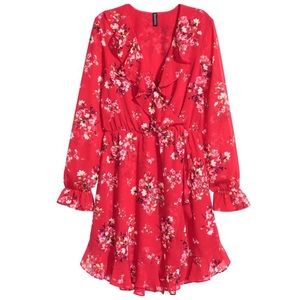 Floral wrap dress