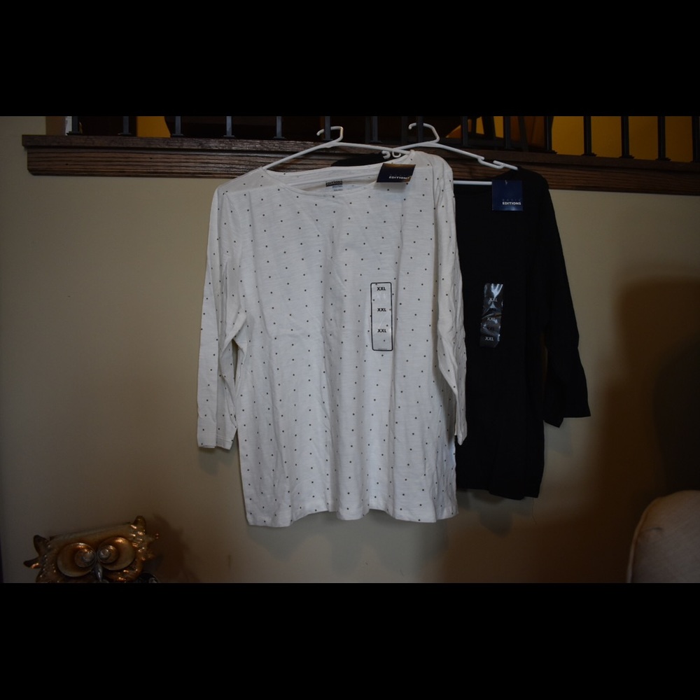 Basic Editions pullover tops NWT
