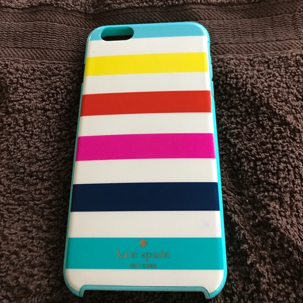 Kate Spade Rainbow Stripped iphone 6 plus case