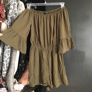 Top shop off the shoulder romper