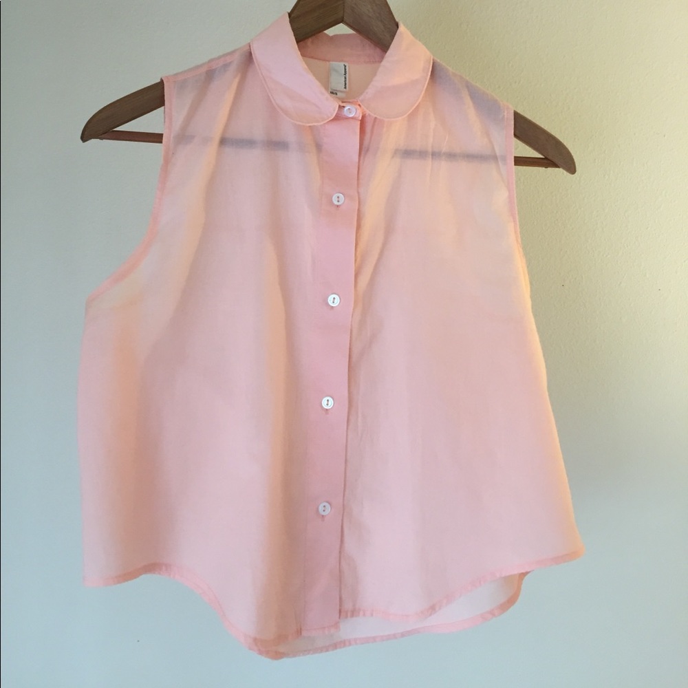 Crop Lawn Button-Up