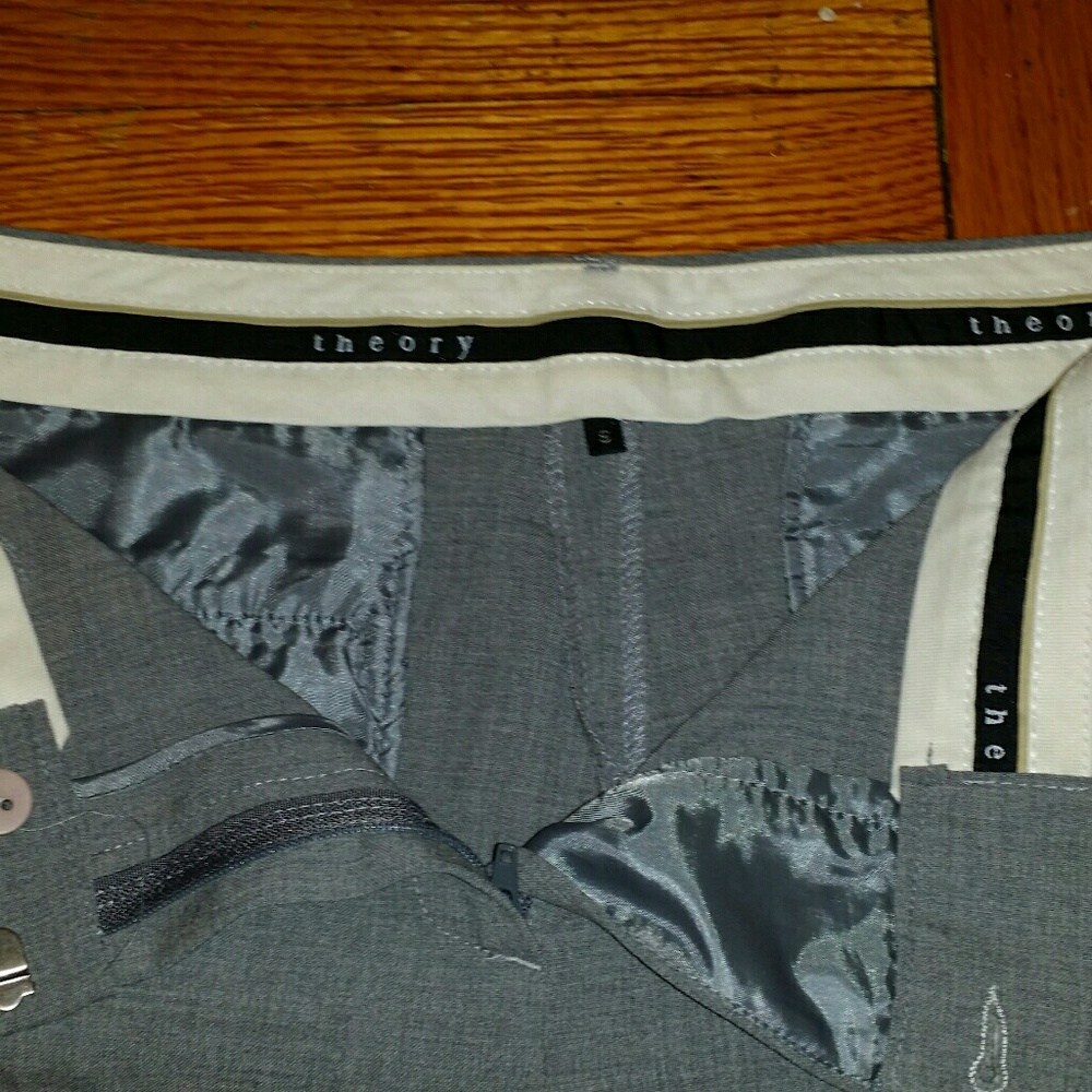 Theory Light Gray Elegant Pants - image 4