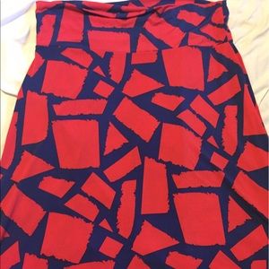 Lularoe xl azure skirt