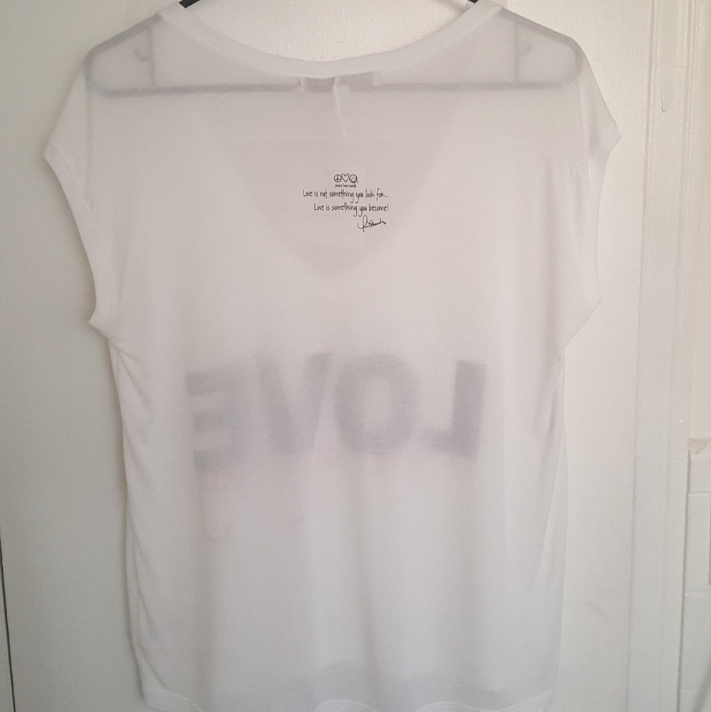 Peace Love World, Fashion Top, Love is the only way, w/Gift, NWT - Picture 4 of 7