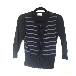 Black and gray sweater