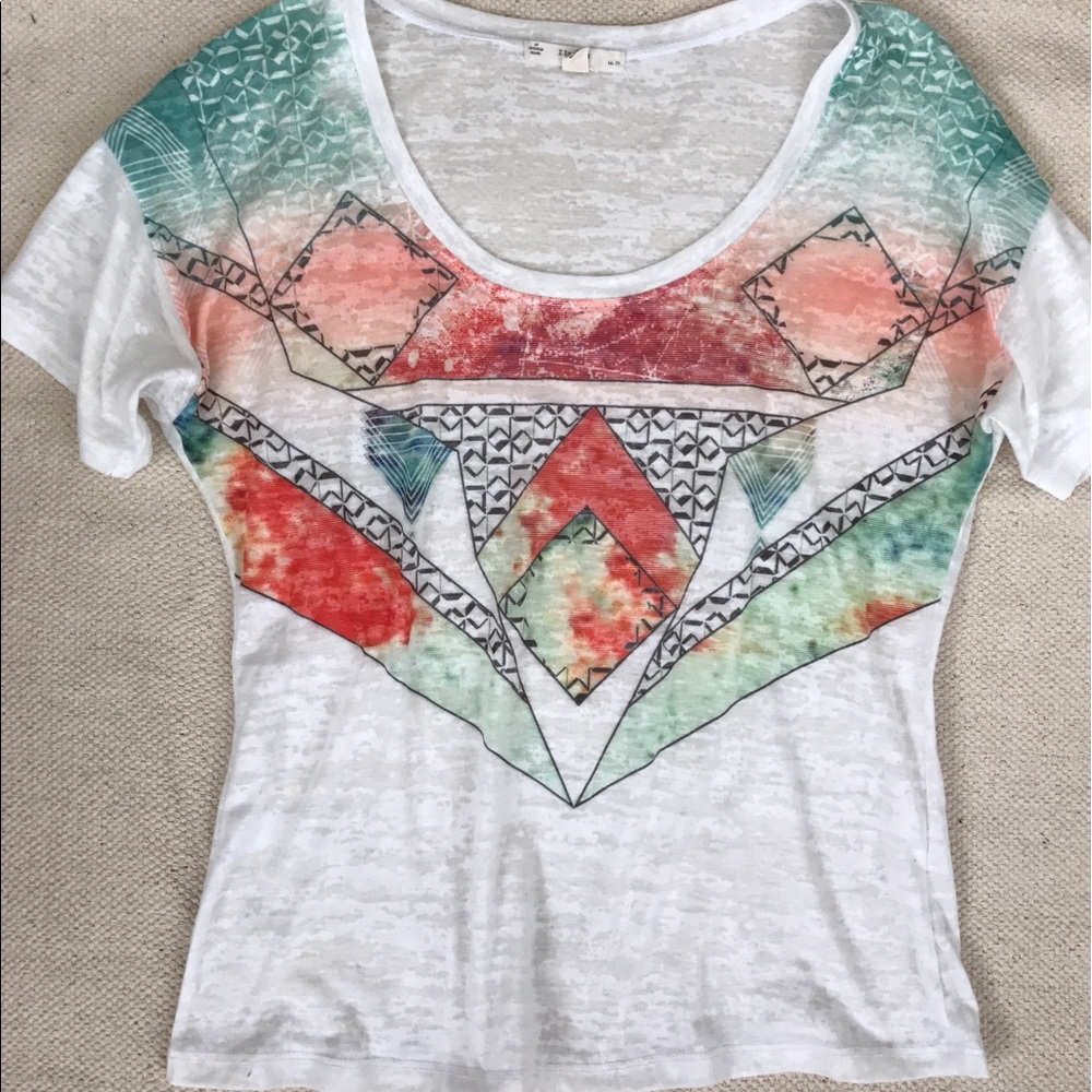 Patterned Short-sleeved Shirt
