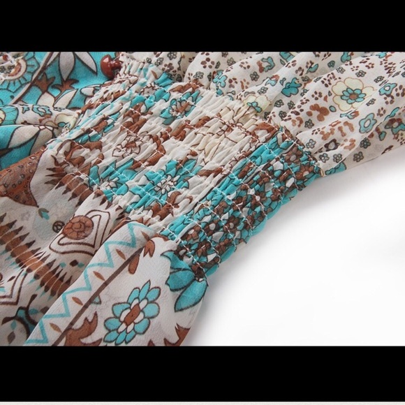 Bohemian maxi dress DRC152 - Picture 3 of 4