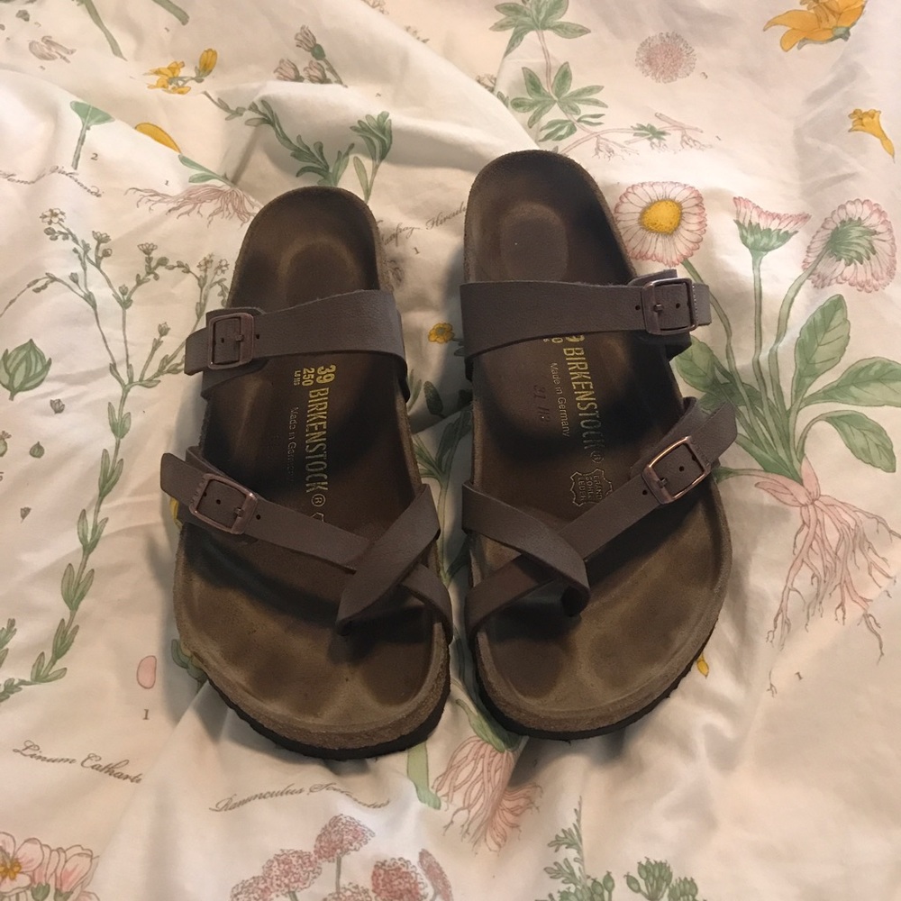 Brown Birkenstocks