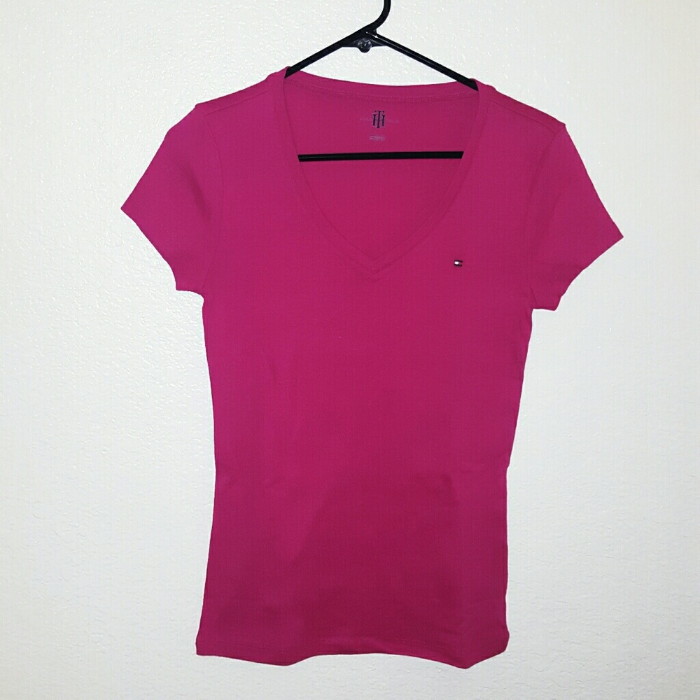 Tommy Hilfiger pink v-neck