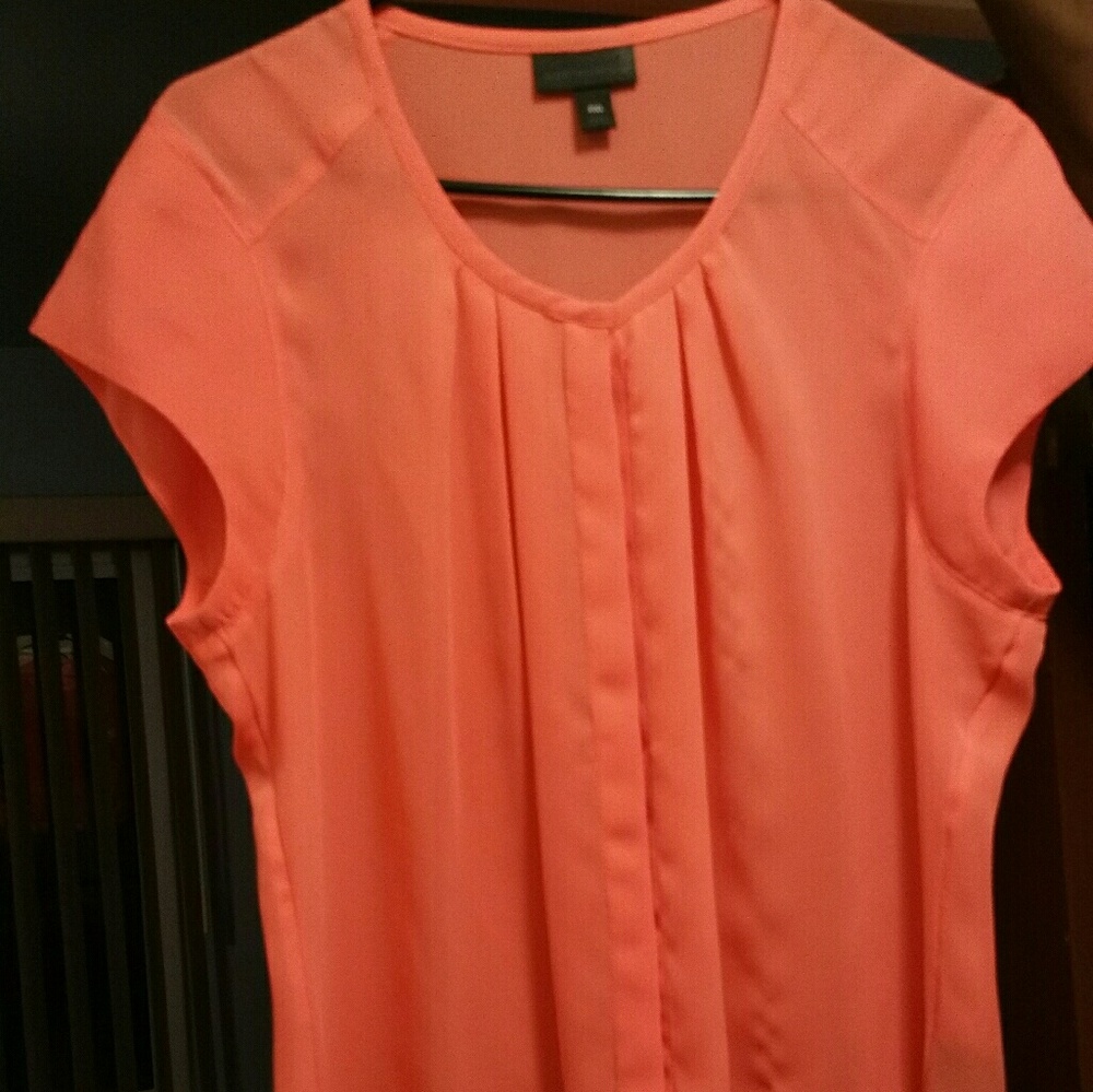 Coral blouse