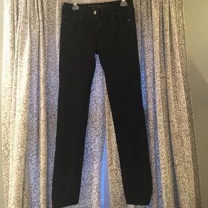 AE black skinny super stretch jeans