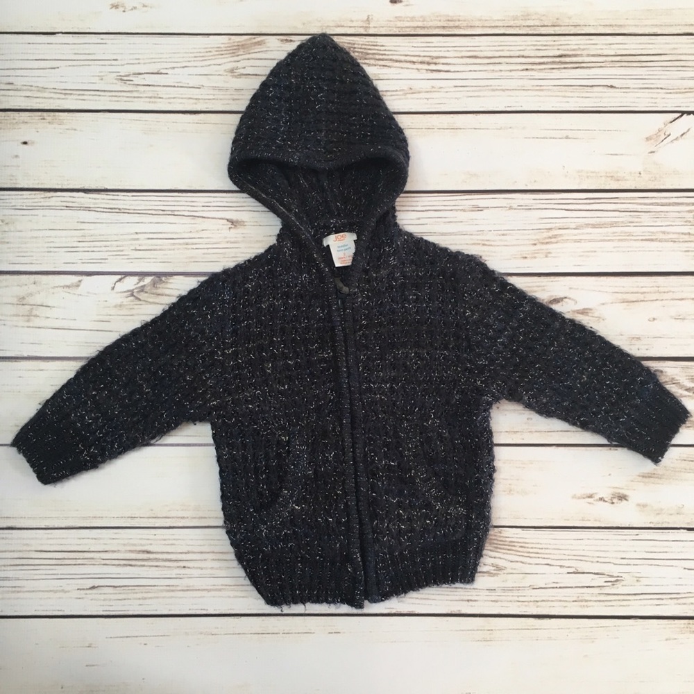 ⚜️Toddler Boy JOE FRESH Navy Knit Zip Up Sweater
