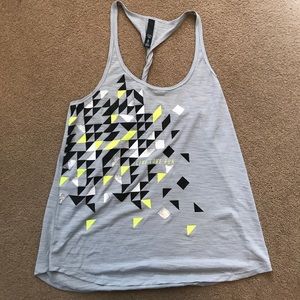 Gray flowy tank
