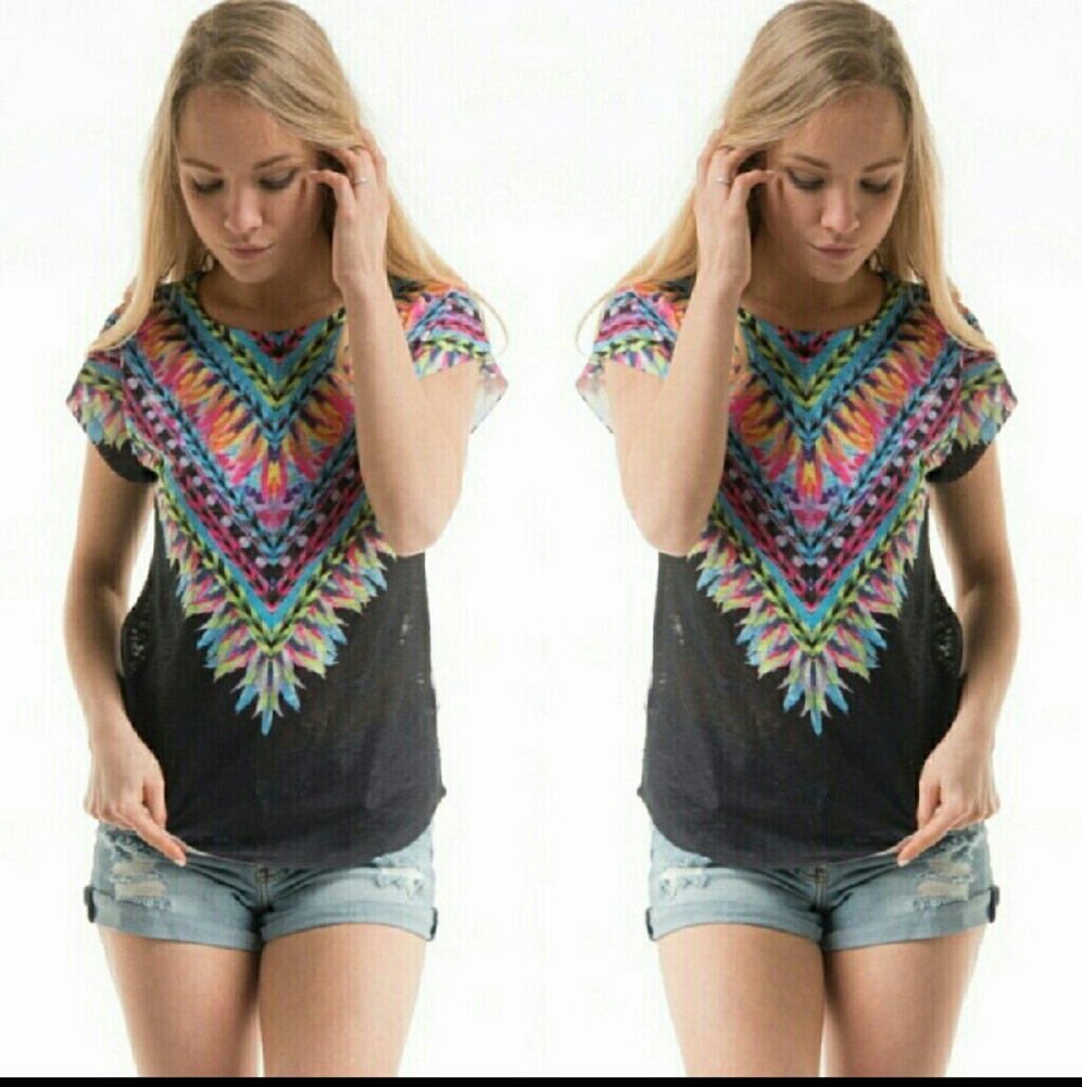 ☆LAST ONE☆Aztec Short Dolman Top