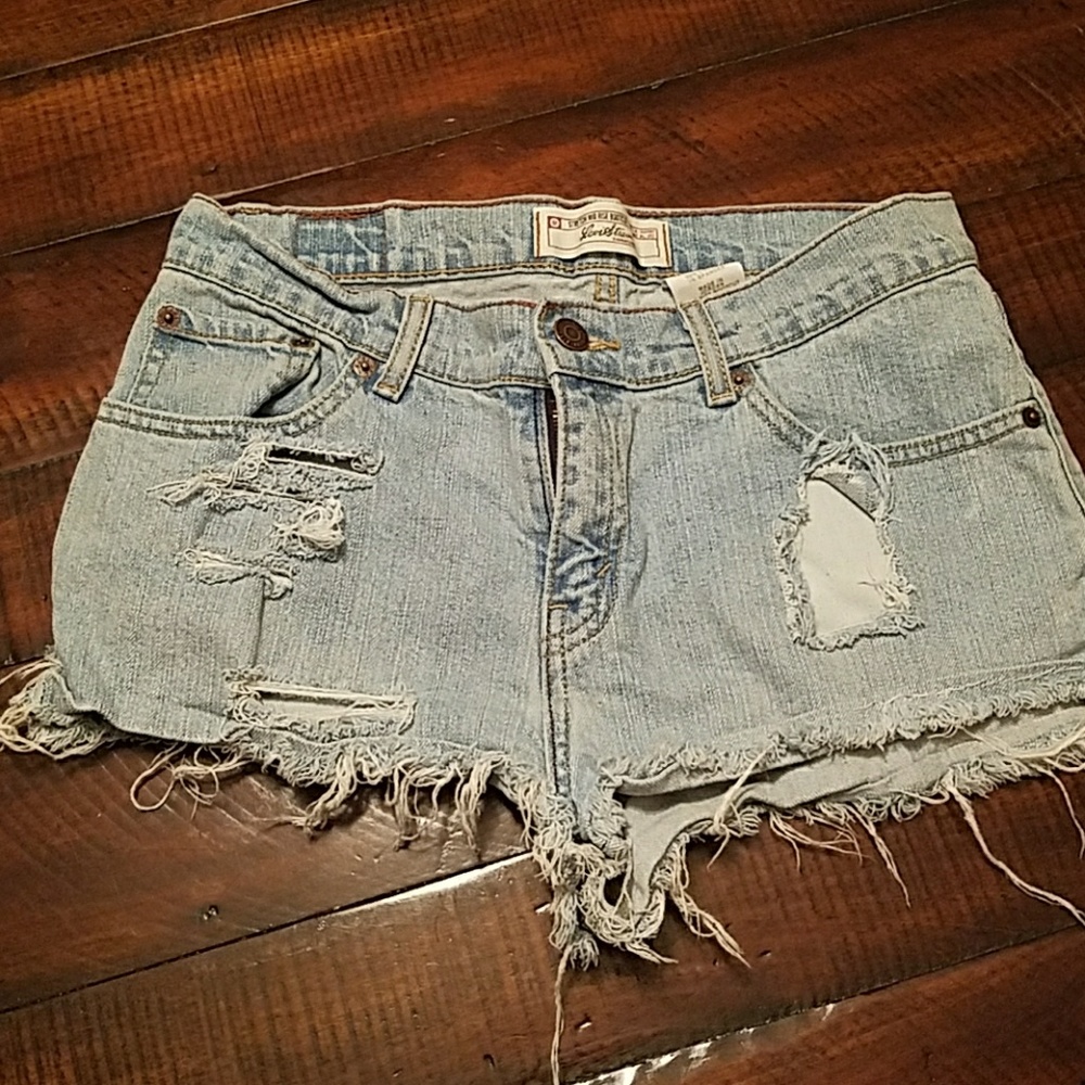 Denim shorts