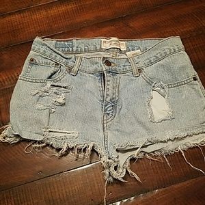 Denim shorts