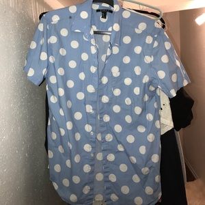 Large polka dot shirt
